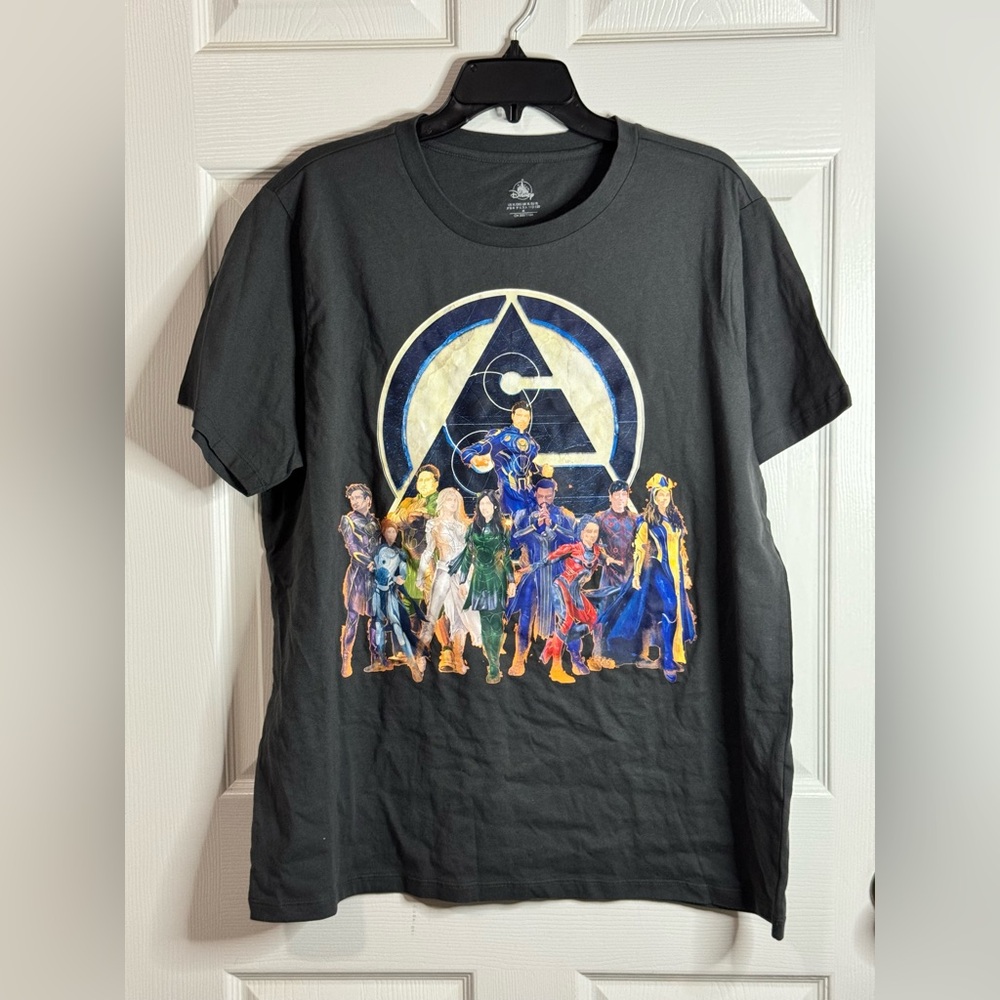 Disney Parks Marvel The Eternals T-Shirt Graphic Tee Crewneck Unisex Sz XL NWT